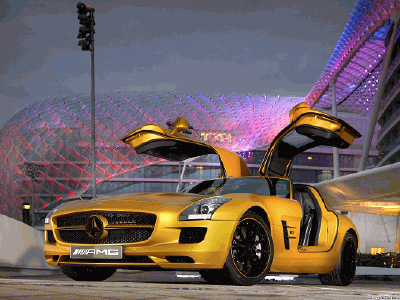 Mercedes-Benz SLS AMG Desert Gold